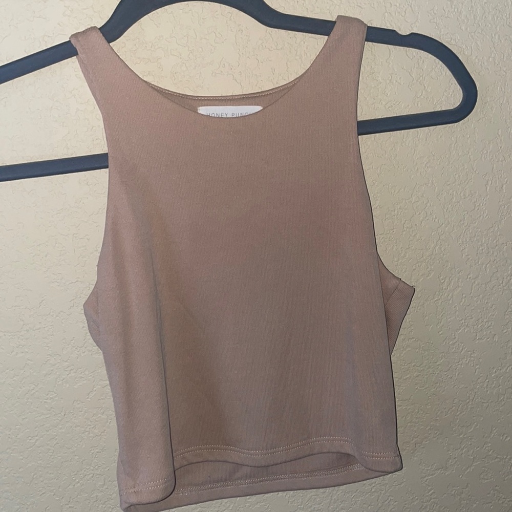 Honey Punch Blush Pink Crop Top